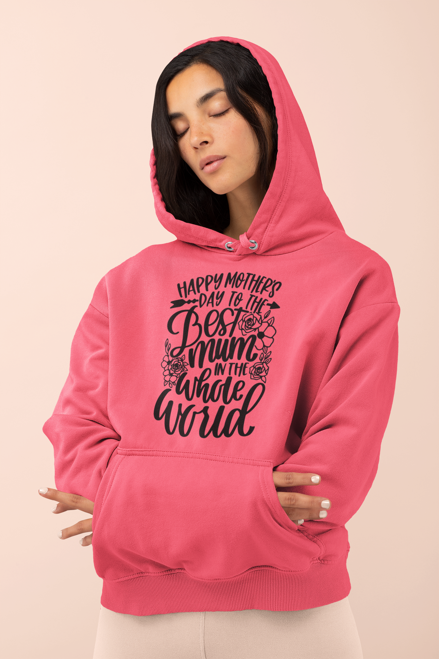 Happy Mothers Day Best Mum In The World Hoodie - Image 2