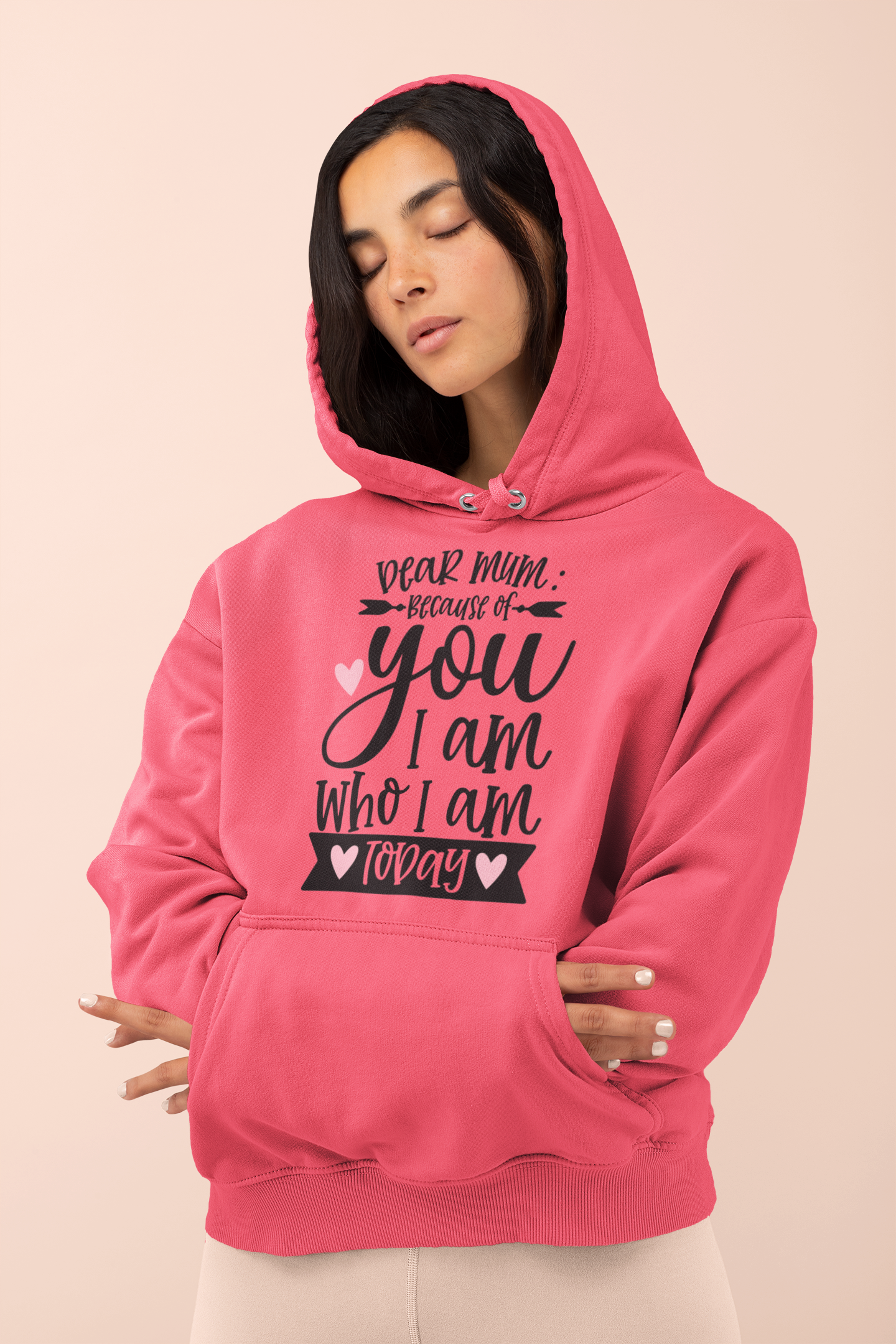 I Am Who I Am Because Of You Hoodie - Image 2