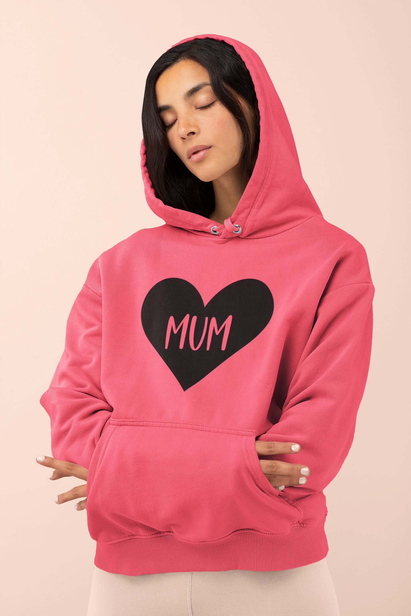 Mum Big Cut Out Hoodie