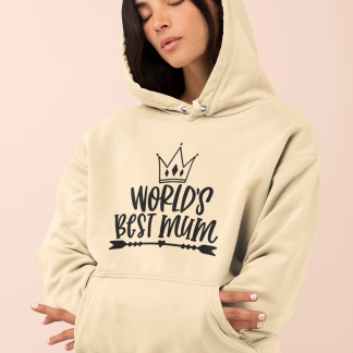 Worlds Best Mum Crown Hoodie