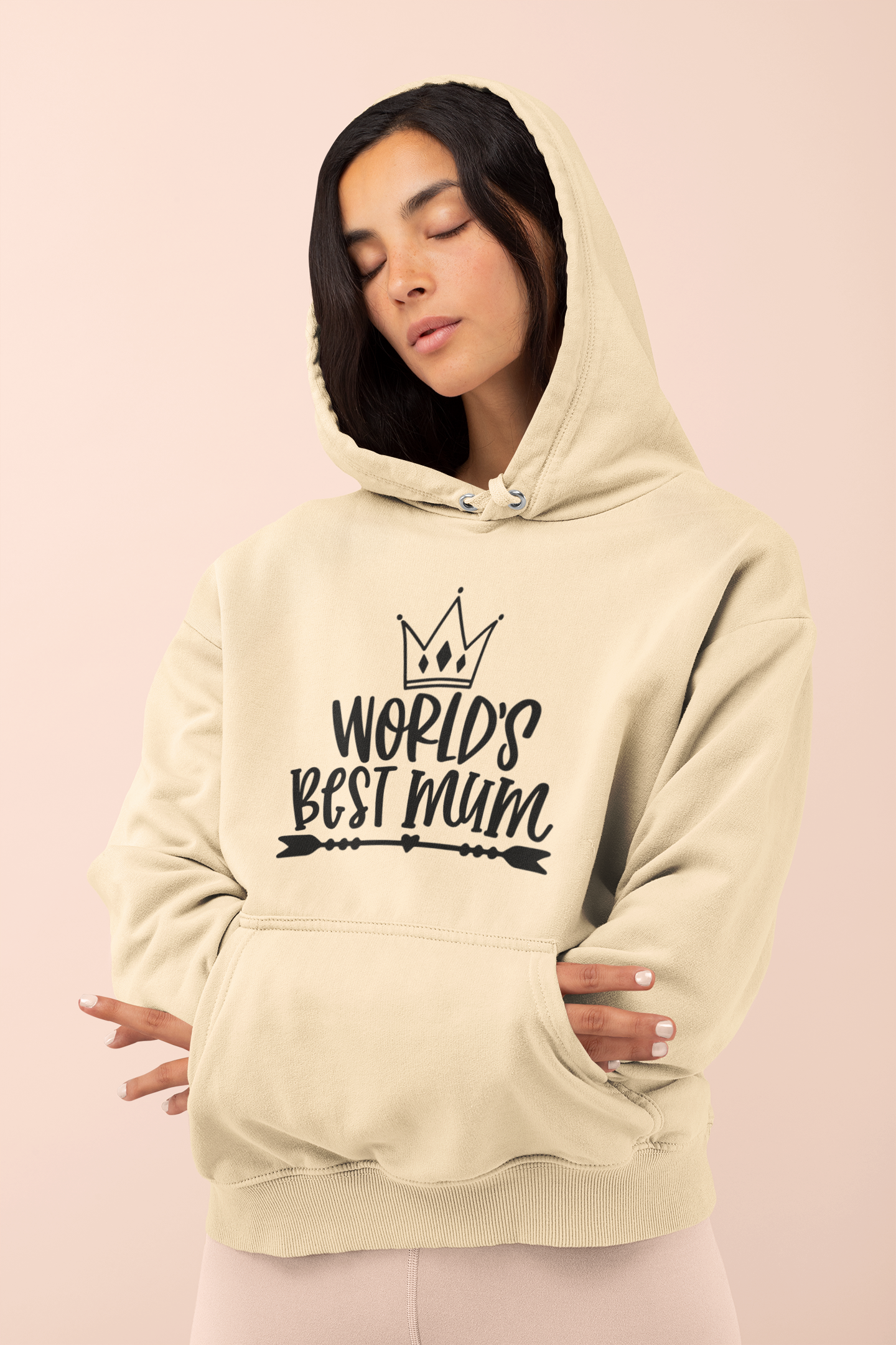 Worlds Best Mum Crown Hoodie
