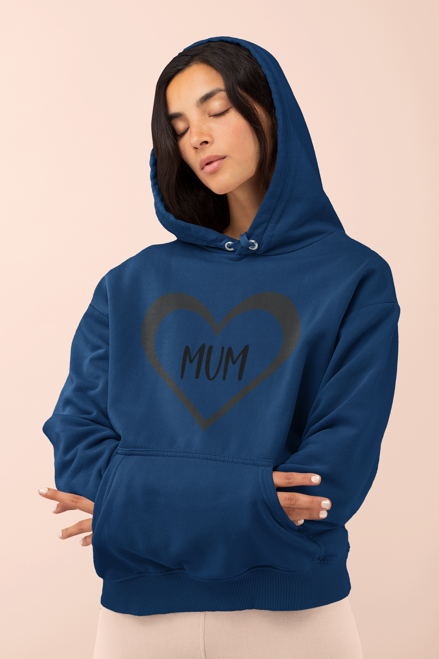 Mum Heart Holoow Hoodie - Image 2