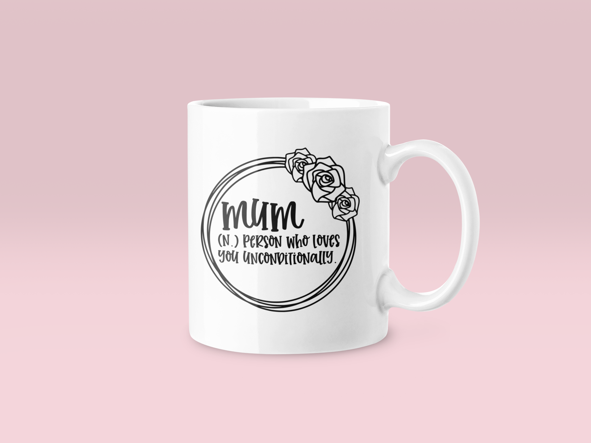 Mum Person Who Loves Unconditionally Mug