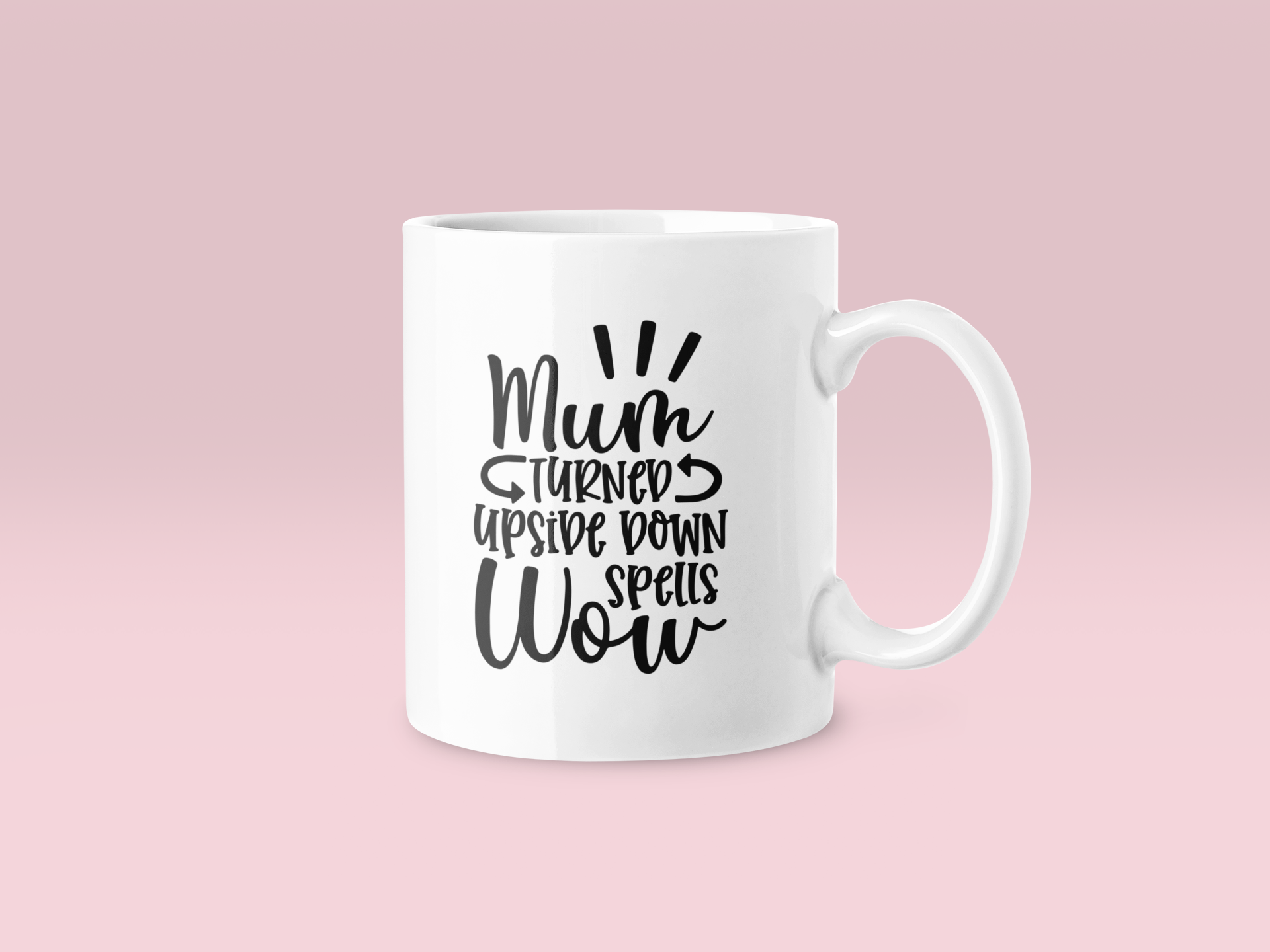 Mum Turned Upside Down Mug