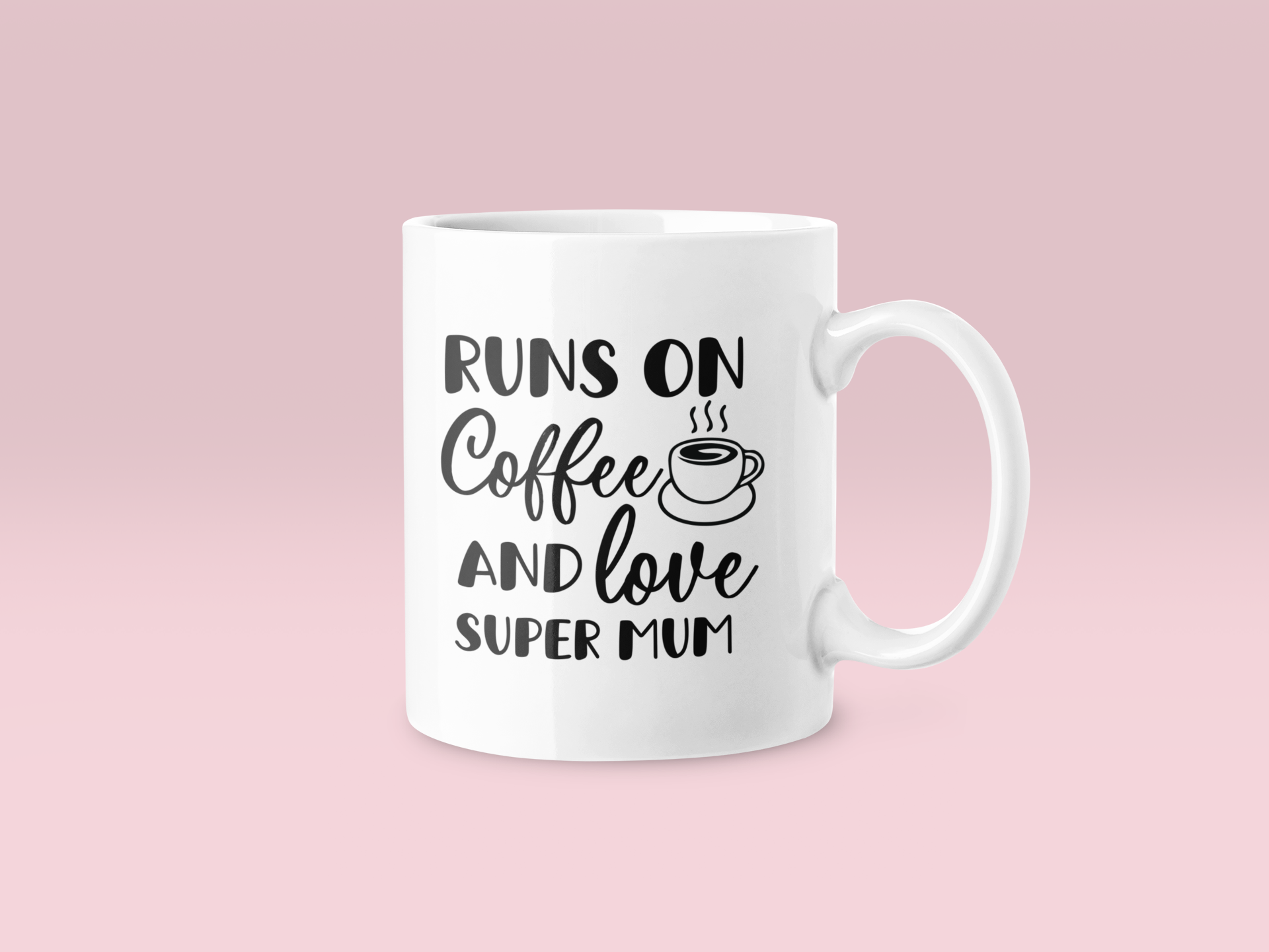 Runs On Love & Coffee Super Mum Mug